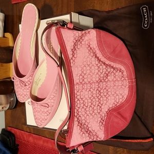 Coach Trudie Pink Slides size 8 Y2K